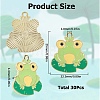 30Pcs Alloy Enamel Pendants FIND-SC0005-15-2