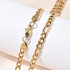 6MM 304 Stainless Steel Figaro Chain Necklaces NJEW-G203-02G-2
