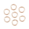 Brass Closed Jump Rings KK-D257-01RG-07-1