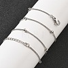 Brass Satellite Chains  Necklaces for Women NJEW-D302-27P-1