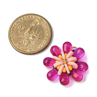 Glass & Polymer Clay Pendants PALLOY-MZ00810-04-1