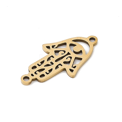 201 Stainless Steel Religion Laser Cut Connector Charms STAS-F316-37G-1