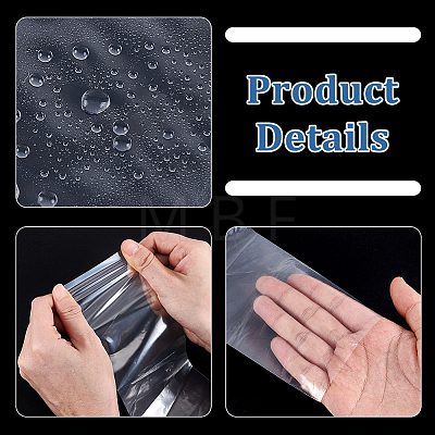Rectangle PE Plastic Film Storage Bags ABAG-WH0040-51-1