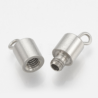 201 Stainless Steel Screw Clasps STAS-S103-07-1