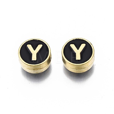 Alloy Enamel Beads ENAM-N052-006-02Y-RS-1