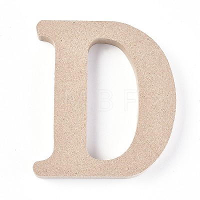 Letter Unfinished Wood Slices LS-DIY-WH0162-62D-1