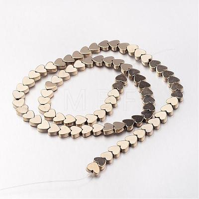 Electroplate Non-magnetic Synthetic Hematite Bead Strands G-F300-23C-06-1