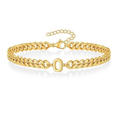 Letter 304 Stainless Steel Link Bracelets FS-WG7830E-14-1