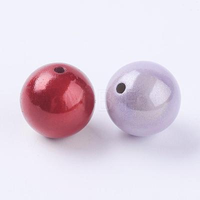 Spray Painted Acrylic Beads PB9290-1