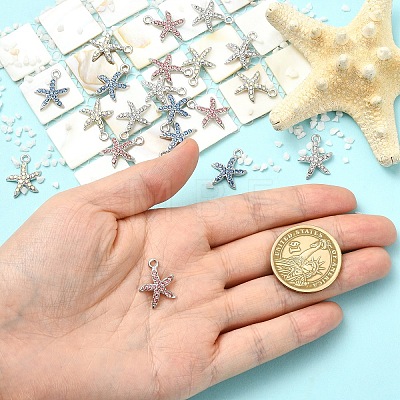 20Pcs 4 Colors Alloy Pendants FIND-YW0012-38-1