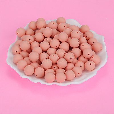 Round Silicone Focal Beads SI-JX0046A-84-1