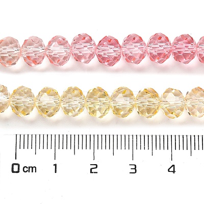 Transparent Painted Glass Beads Strands X1-DGLA-A034-T8mm-A09-1