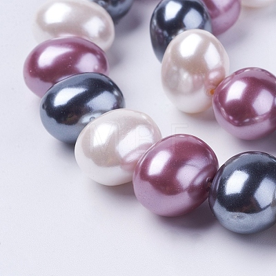 Shell Pearl Beads Strands BSHE-L035-E-1