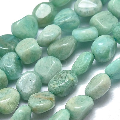 Natural Amazonite Beads Strands X-G-O186-B-08-A-1