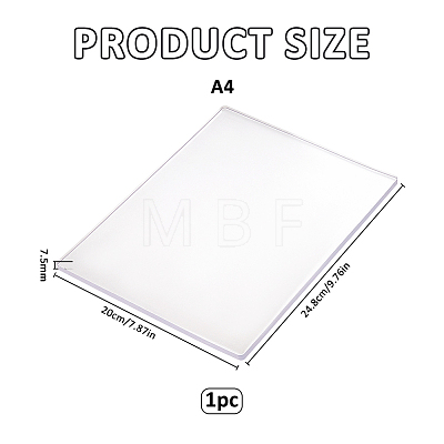 Silicone Reusable Gel Printing Plate for Arts and Crafts DRAW-WH0007-006B-1