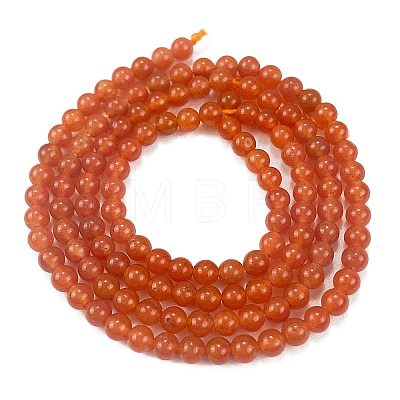 Natural Red Aventurine Beads Strands G-M438-A09-01-1