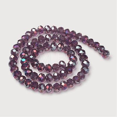 Electroplate Glass Beads Strands GR10MMY-04AB-1