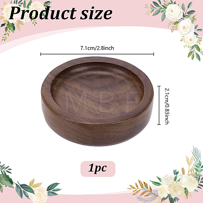 Wood Jewelry Plates ODIS-WH0177-004-1