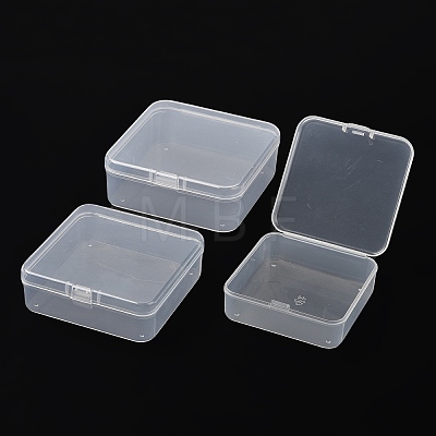 15Pcs 3 Style Square Plastic Bead Storage Containers CON-SZ0001-16-1