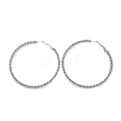 304 Stainless Steel Hoop Earrings EJEW-S250-02A-P-1