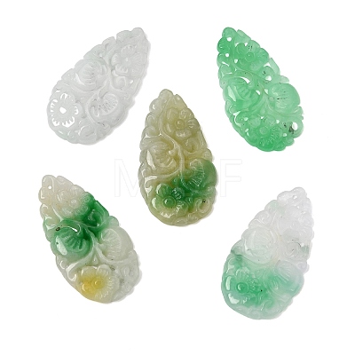 Natural Myanmar Jade Dyed Pendants G-Z162-13-1