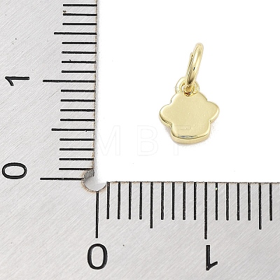 Real 18K Gold Plated Brass Enamel Charms KK-M293-22G-03-1