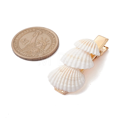 Sea Shell with Iron Alligator Hair Clips PHAR-JH00104-02-1