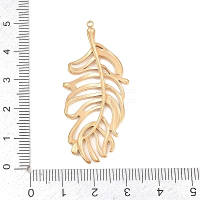 Hollow 304 Stainless Steel Pendants STAS-Z194-03G-01-1