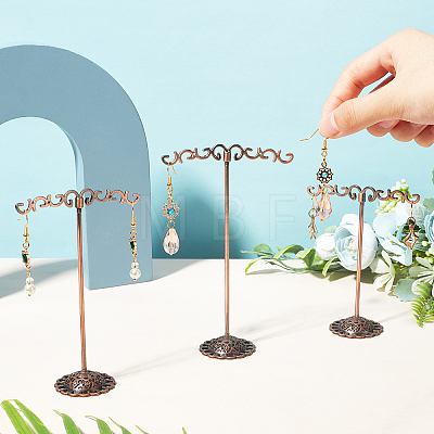 Solid Iron Plating Earring Display Stand Sets EDIS-FG0001-29-1