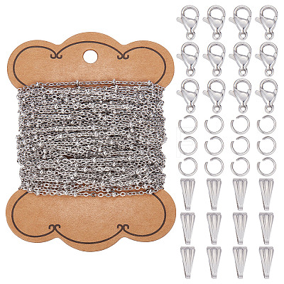 DIY Chain Necklaces Making Kits DIY-SC0020-81-1