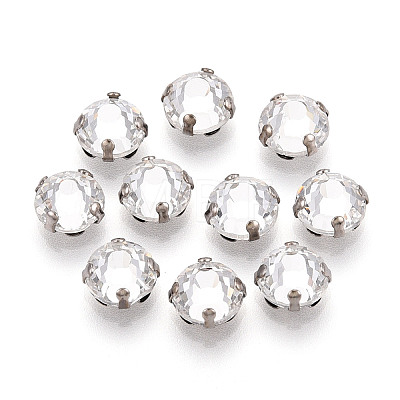 Flat Round Sew on Rhinestone KK-N282-01C-P-1