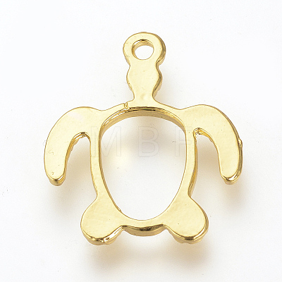 Alloy Open Back Bezel Pendants PALLOY-R098-62G-1