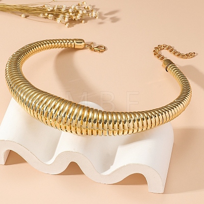 Chunky Alloy Snake Chain Choker Necklaces for Women FS-WG830F0-01-1