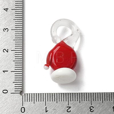 Christmas Handmade Lampwork Pendants LAMP-L081-01F-1