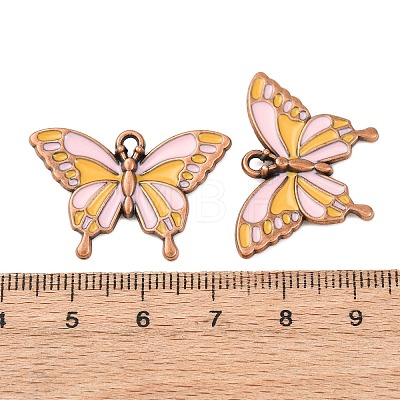 Alloy Enamel Pendants PALLOY-F319-02A-R-1