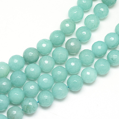 Natural White Jade Bead Strands X-G-R346-8mm-17-1