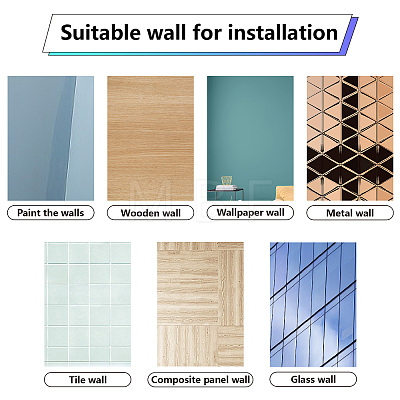 8 Sheets 8 Styles PVC Waterproof Wall Stickers DIY-WH0345-201-1