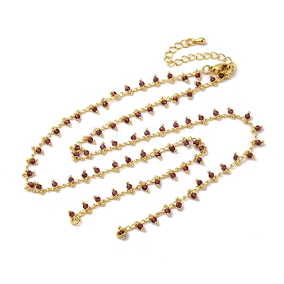 Brass Cable Chain Necklace Making KK-K337-12G-06-1