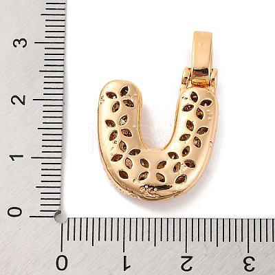 Brass Micro Pave Cubic Zirconia Pendants KK-C076-29U-G01-1