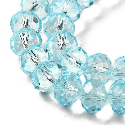 Transparent Baking Paint Glass Beads Strands DGLA-A034-T8mm-D12-1