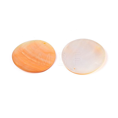 Natural Yellow Shell Pendants BSHE-T014-36B-1