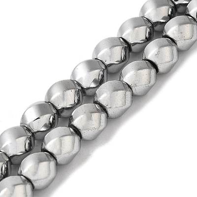 Electroplated Non-Magnetic Synthetic Hematite Beads Strands G-P518-05-01-1