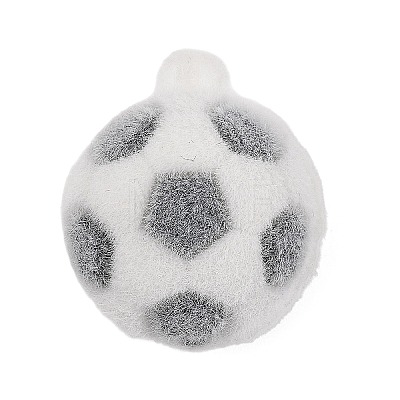 Sports Theme Flocking Silicone Pendants SIL-C012-02A-02-1