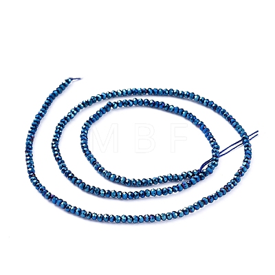 Electroplate Glass Beads Strands X-EGLA-F149-FP-05-1