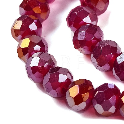 Baking Electroplate Glass Beads Strands LS-DGLA-A039-J6MM-B19-1