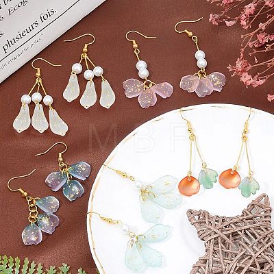 DIY Petal Theme Earring Making Kits DIY-SC0001-26-1