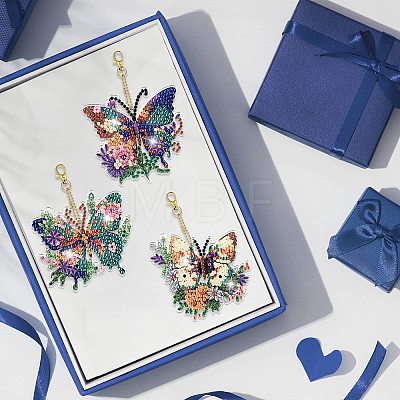 Flower Butterfly DIY Pendant Decoration Kits PW-WG37881-01-1