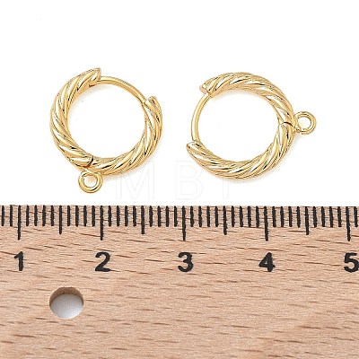 SHEGRACE Brass Hoop Earrings Findings XGR0152G-90G-1