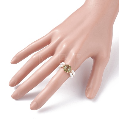 Bling Square Glass Finger Ring RJEW-TA00018-02-1