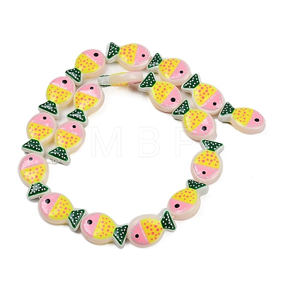 Baking Paint Glass Beads LAMP-F036-02E-1
